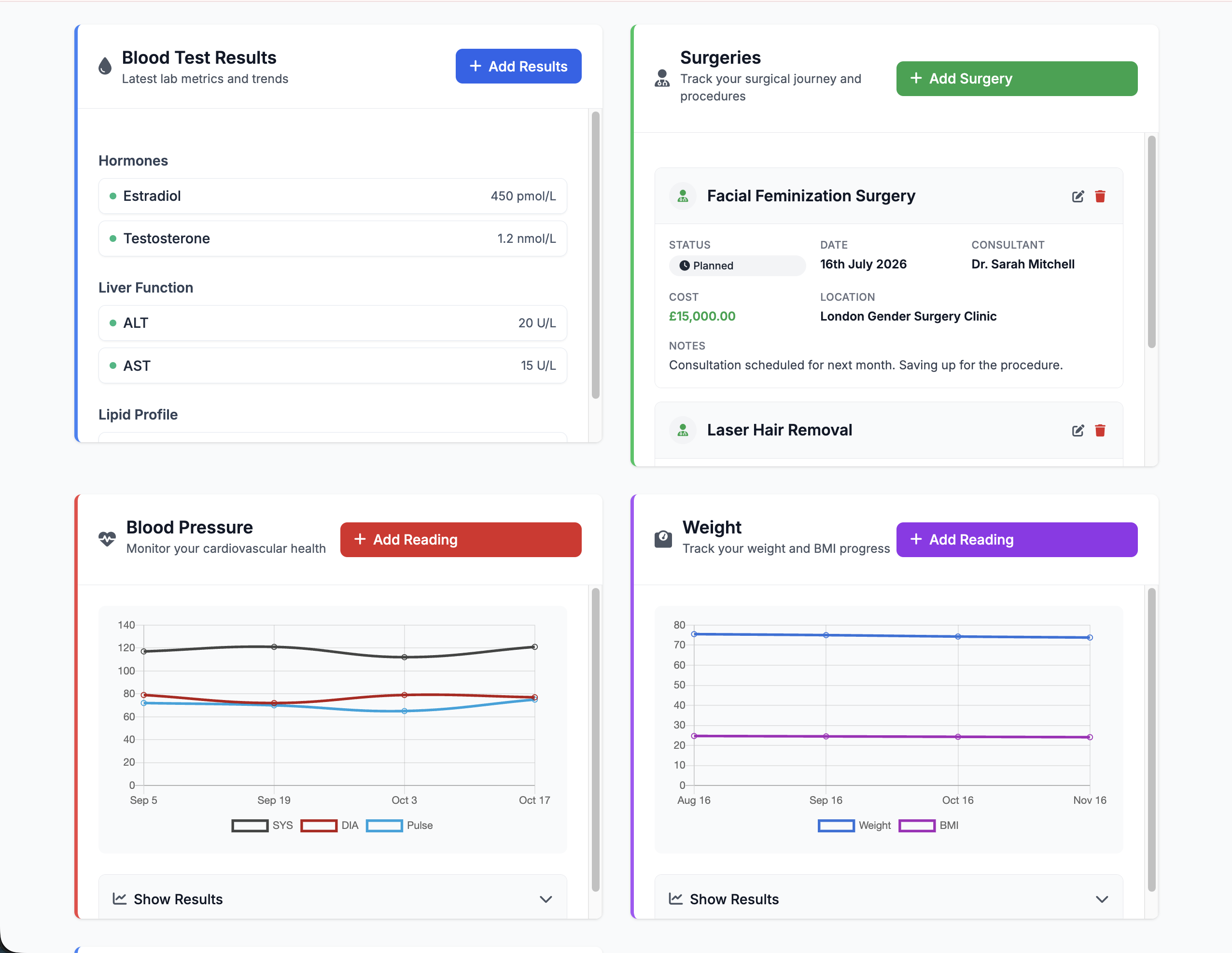 Health Records Screenshot